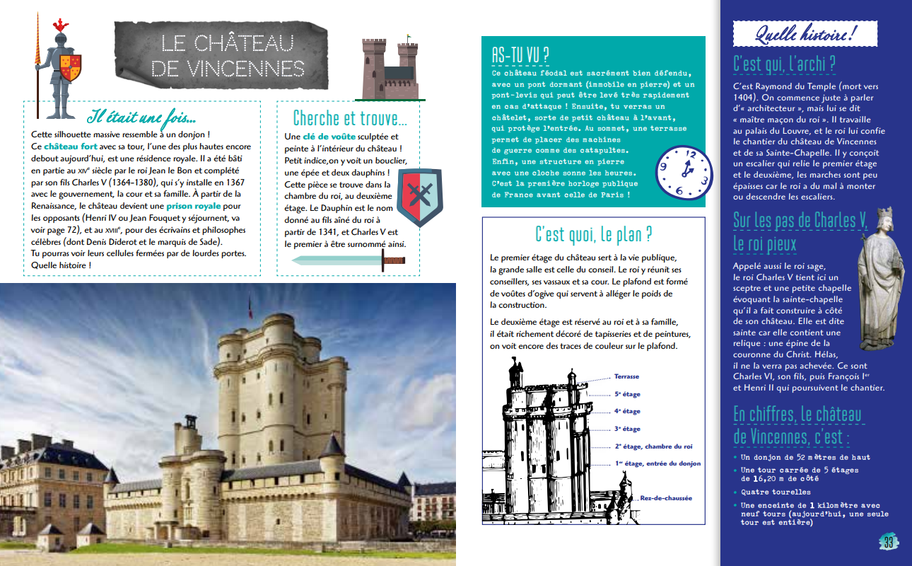 Image supplémentaire :Les châteaux de France expliqués aux enfants