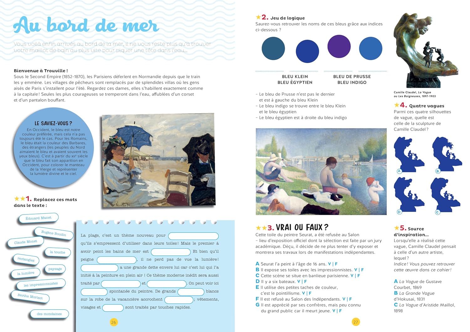 Image supplémentaire :Cahier de jeux spécial Art