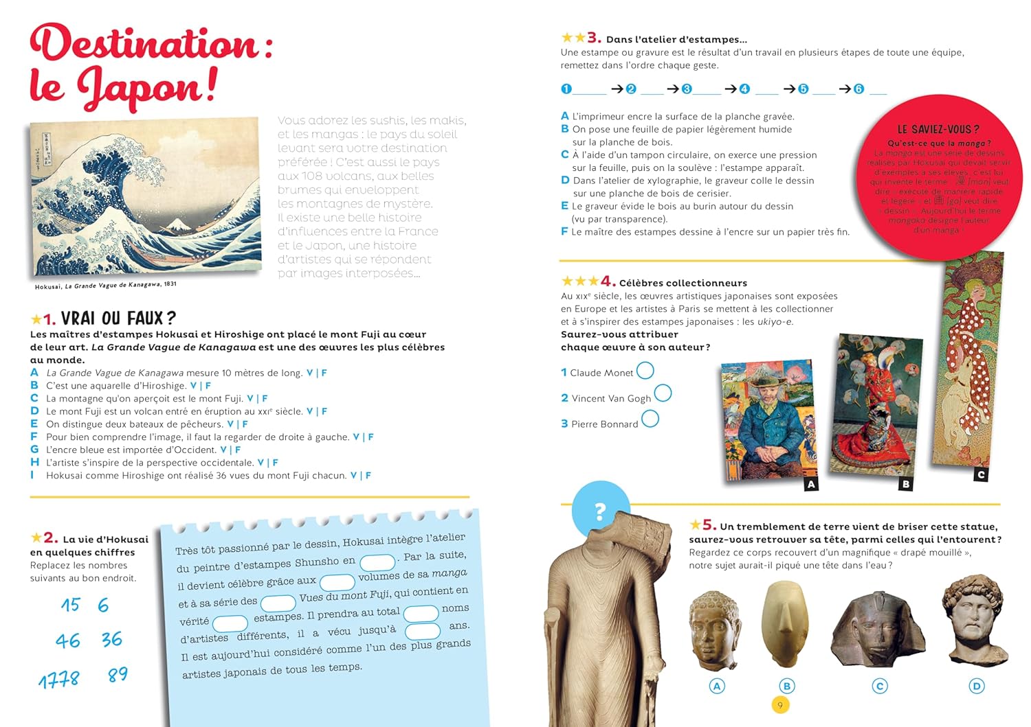 Image supplémentaire :Cahier de jeux spécial Art