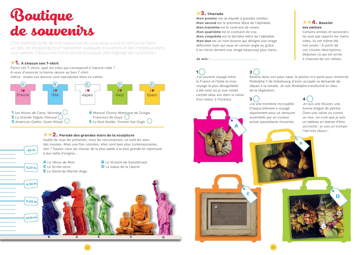 Image supplémentaire :Cahier de jeux spécial Art